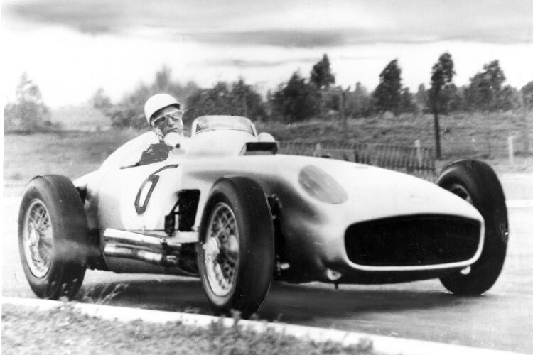 Stirling Moss 1955 beim Grand Prix der Schweiz