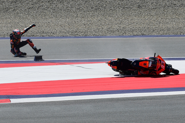 Trotz eines Sturzes im Qualifying startet Pedro Acosta am Sonntag in der Moto2-Klasse von der Pole-Position