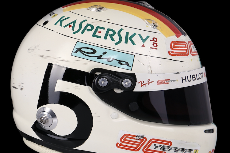Der Helm von Sebastian Vettel in Monza