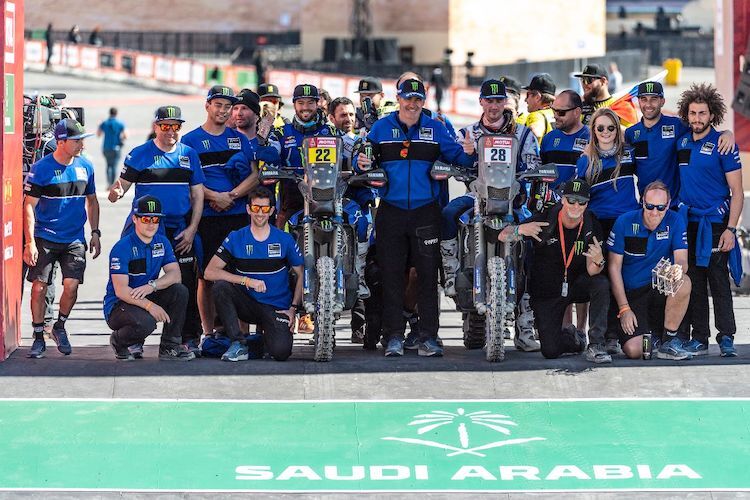 Yamaha Werks-Team nach der Rallye Dakar 2020