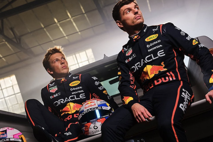 Liam Lawson und Max Verstappen