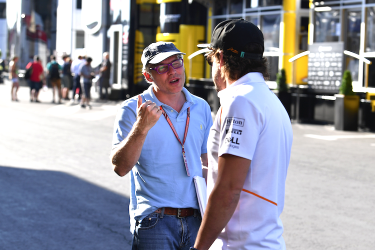 Jaques Villeneuve mit Fernando Alonso