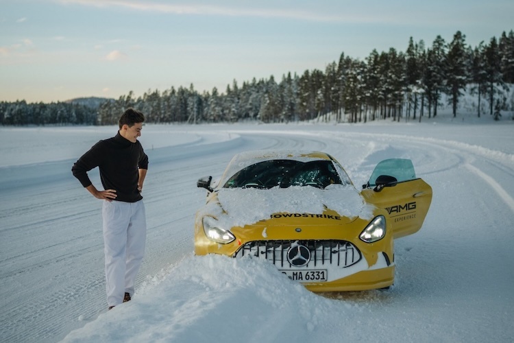 George Russell ging beim Spass-Fahrtag in Schweden ans Limit – und darüber hinaus