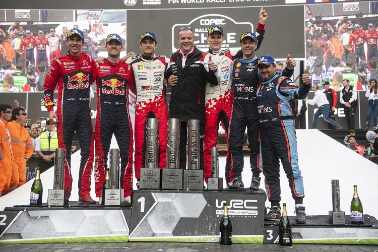 Rang drei für Sébastien Loeb und Daniel Elena (re.) in Chile