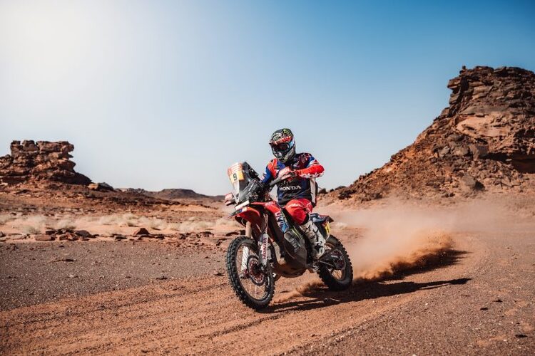 Ricky Brabec: Der US-Boy will morgen seinen zweiten Dakar-Gesamtsieg fixieren.