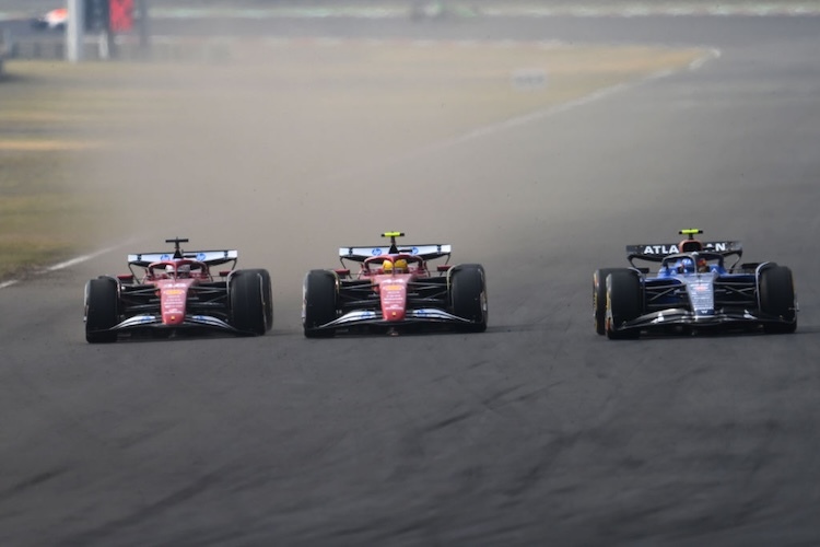 Leclerc, Hamilton, Sainz