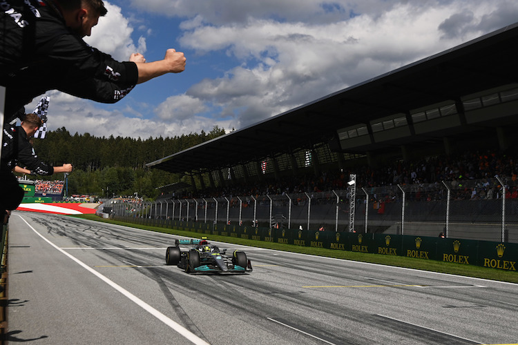 Lewis Hamilton war im Österreich-GP schnell unterwegs
