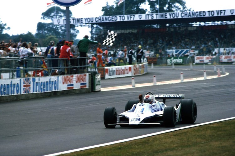 Erster Williams-Sieger in der Formel 1: Clay Regazzoni 1979 in Silverstone