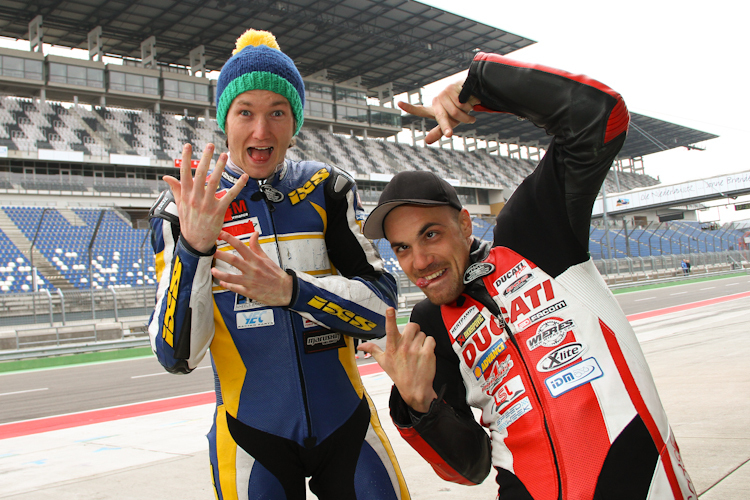 Sascha Hommel und Dario Giuseppetti (re.) - IDM Superbike