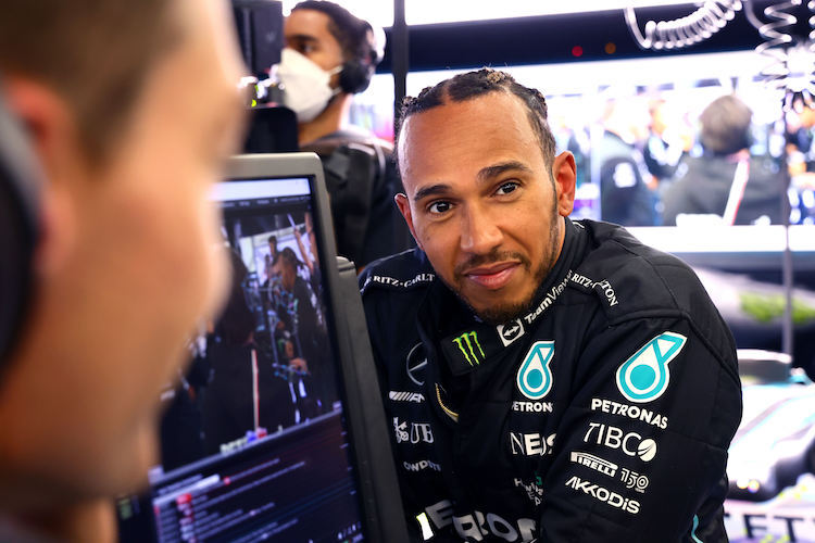 Lewis Hamilton am Freitag ohne Nasen-Piercing