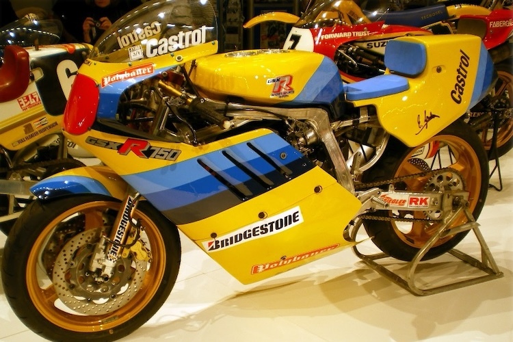 Suzuki GSX-R750R vom Typ XR-51, die 1985 und 1986 von Ernst Gschwender gefahren wurde