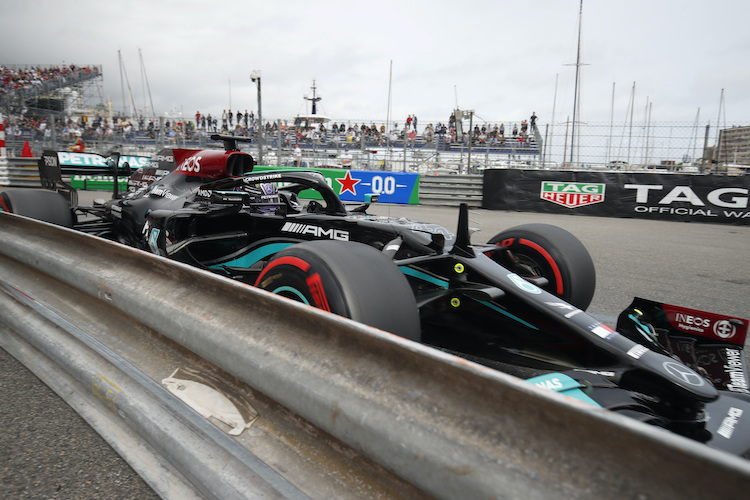 Mercedes-Star Lewis Hamilton tat sich im Monaco-Qualifying schwer