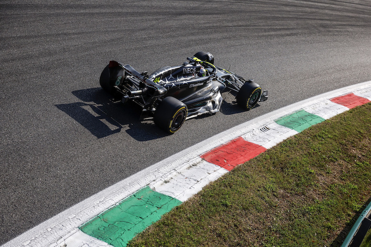 Lewis Hamilton schaffte im Monza-Qualifying nur die achtschnellste Runde