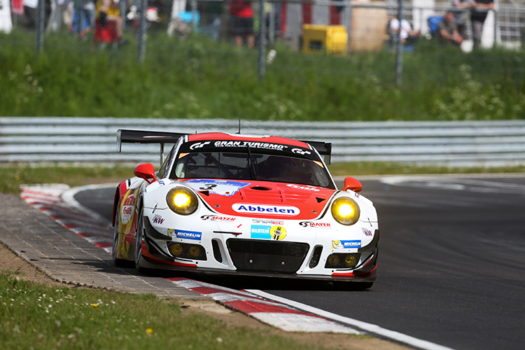 Auch im Top-30-Qualifying mit dabei: Der Porsche 911 GT3 R vom Frikadelli Racing Team