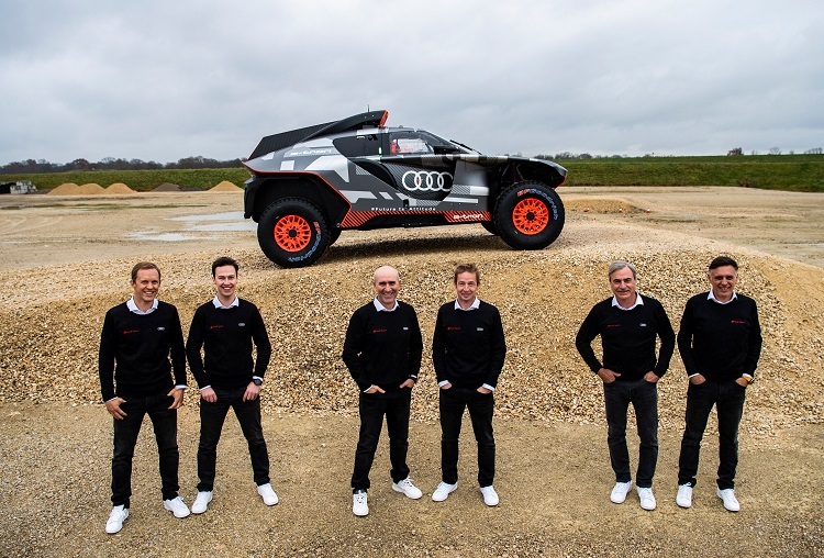 Das Audi-Team für die Rallye Dakar