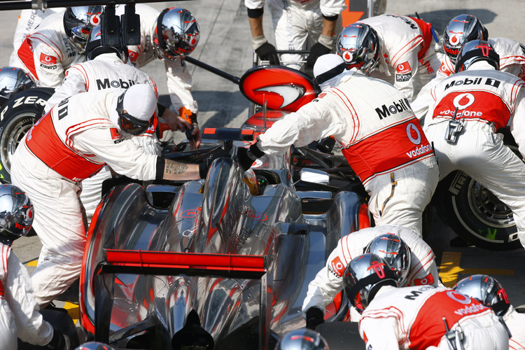 McLaren, bekannt für ultra-akkurate Manöver
