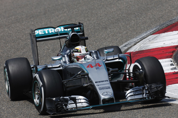 Dritte Bestzeit in Shanghai: Mercedes-Star Lewis Hamilton