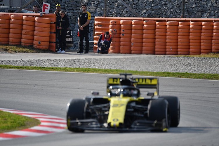 Prominenter Zaungast: Daniel Ricciardo sah Nico Hülkenberg bei der Arbeit zu