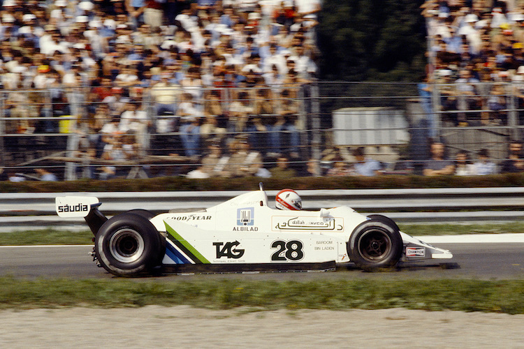 Regazzoni 1979 im Williams auf dem Weg zu Rang 3 in Monza