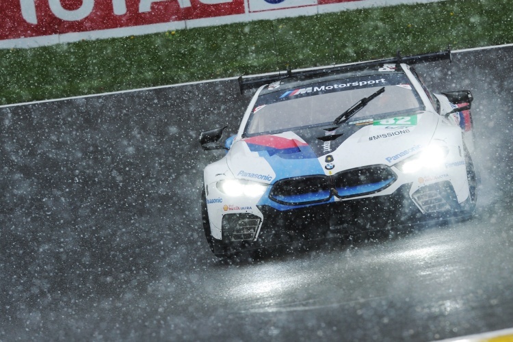 Der BMW M8 GTE beim WEC-Rennen in Spa-Francorchamps