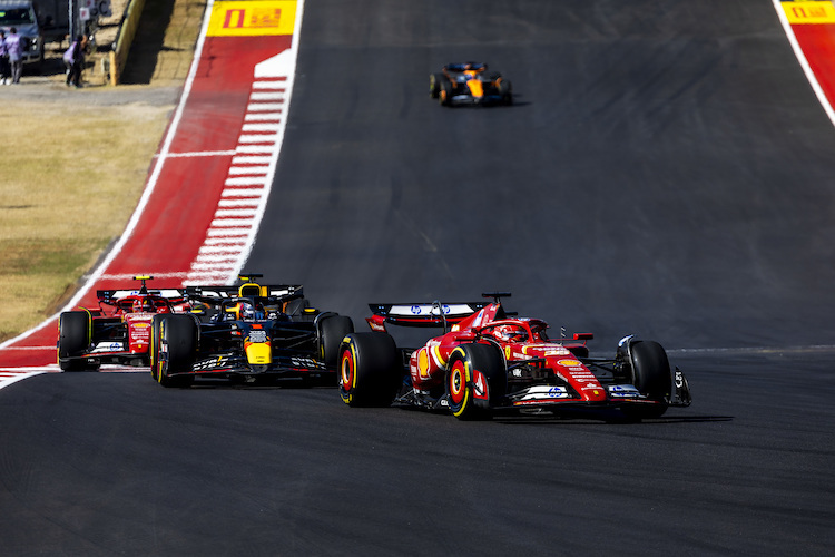 Leclerc, Verstappen, Sainz