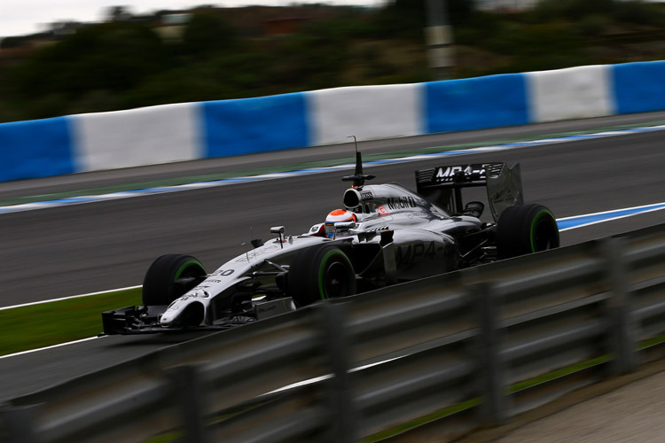 McLaren-Neuling Kevin Magnussen drehte in Jerez die schnellste Testrunde