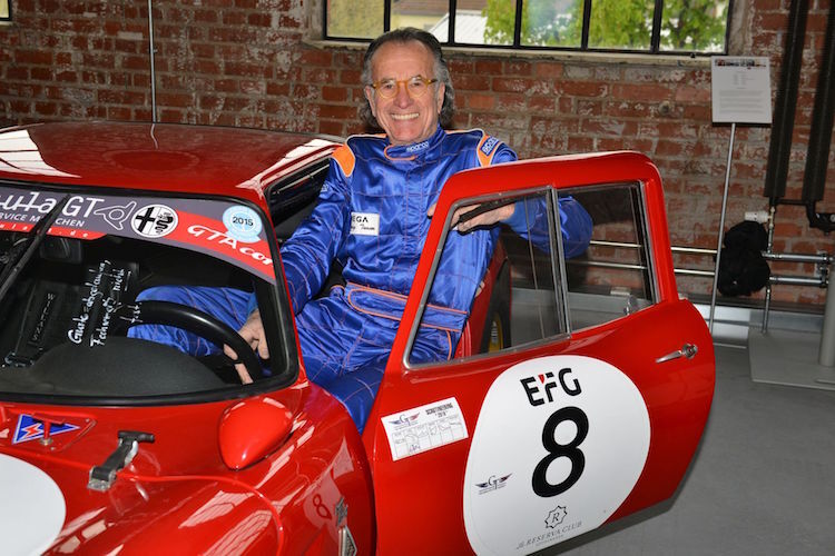Gerhard Schüler mit seinem geliebten Alfa GTA von 1967
