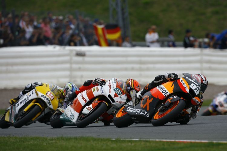 Sachsenring: Marc Marquez vor Stefan Bradl