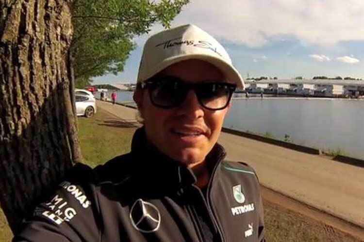 Nico Rosberg am St. Lorenz Strom in Montreal