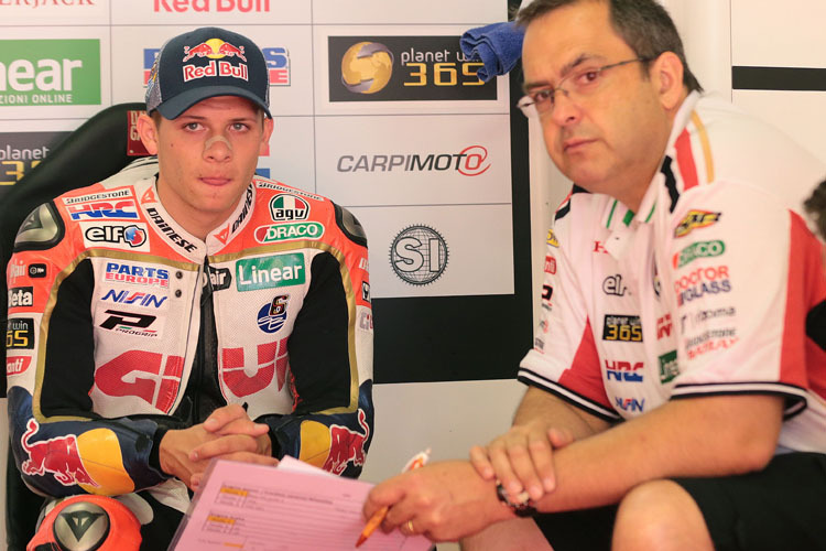 Stefan Bradl mit Crew-Chief Christophe Bourguignon