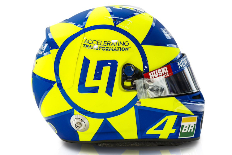 Ein Knicks vor Valentino Rossi: Lando Norris’ Monza-Helm 