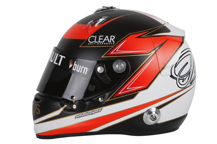 Das Helmdesign 2013 von Kimi Räikkönen