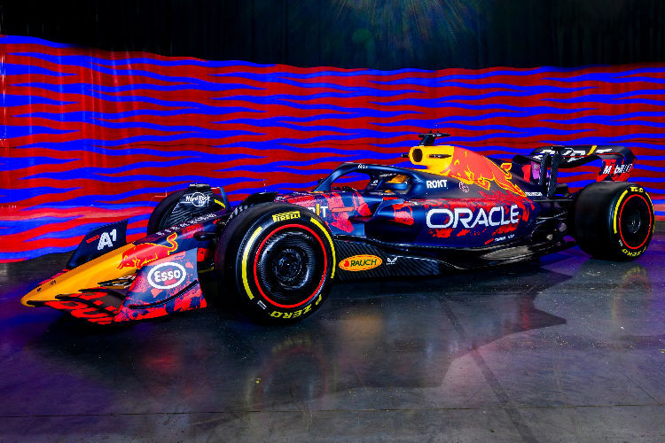 Die Sonderlackierung für Red Bull Racing