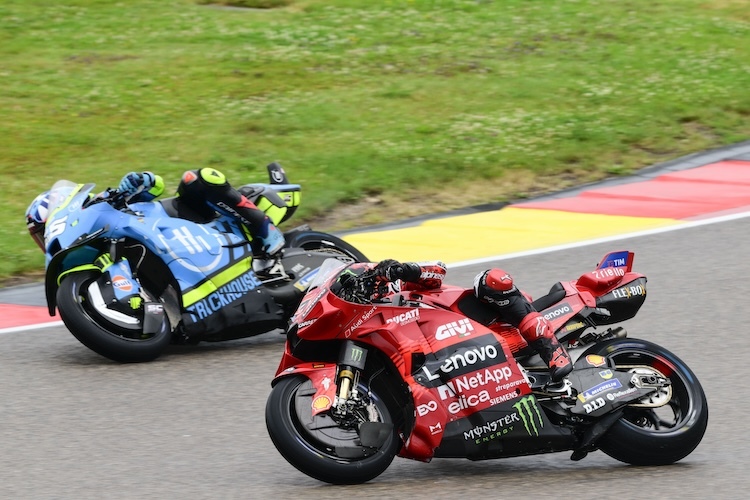Im Nassen kam Bagnaia überhaupt nicht zurecht