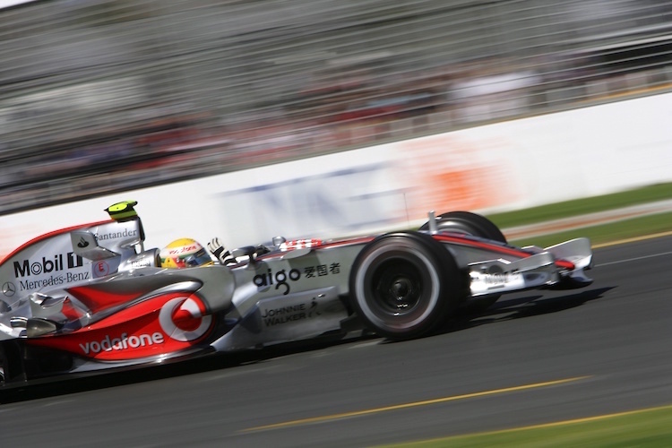 Lewis Hamilton 2007 beim Australien-GP