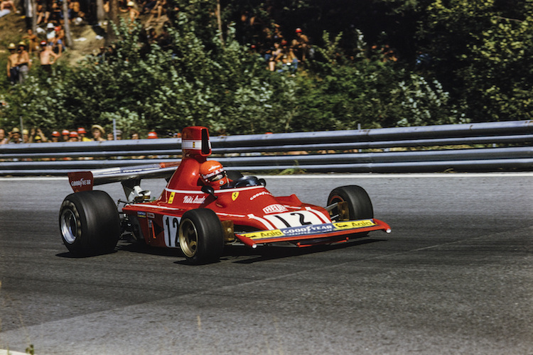 Niki Lauda 1974 auf dem Österreichring