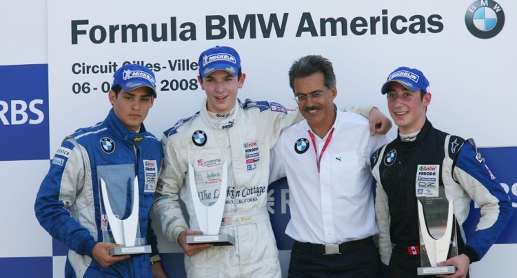 Alexander Rossi neben BMW Motorsport-Direktor Dr. Mario Theisen