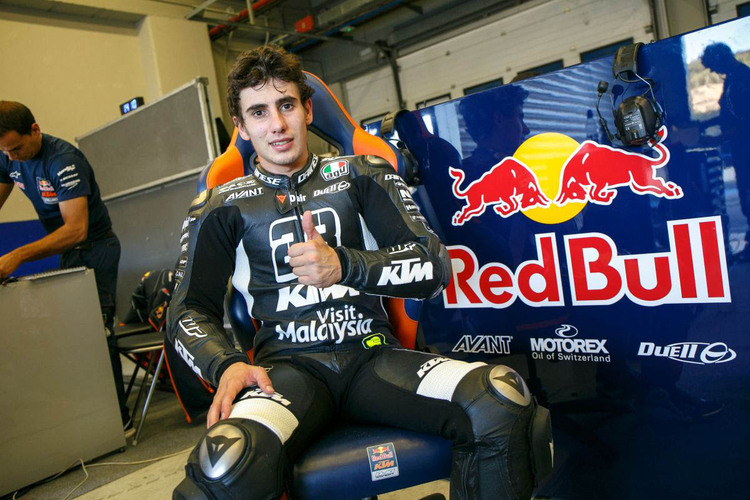 Niccoló Antonelli in der Red Bull KTM-Box