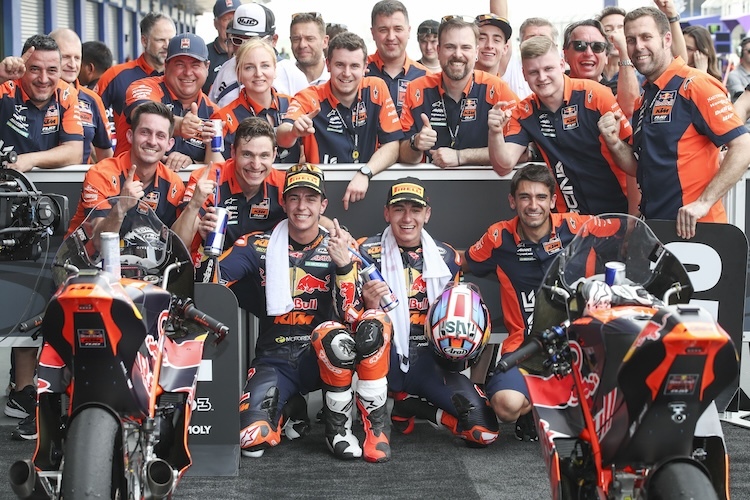 Traumstart für die Moto3-Abteilung von KTM Ajo