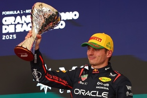 Max Verstappen fuhr in Brasilien aus der Boxengasse zu Platz 3)