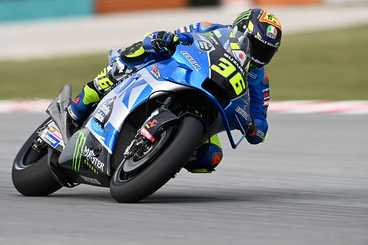 Joan Mir on the new Suzuki GSX-RR: 12th place in Sepang