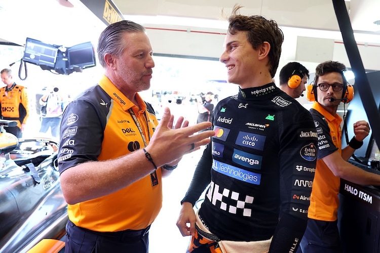 Zak Brown und Oscar Piastri