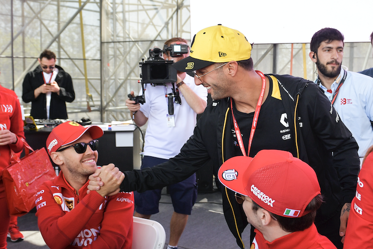 Sebastian Vettel und Daniel Ricciardo
