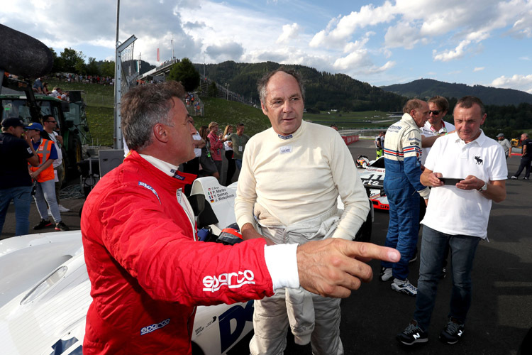 Jean Alesi und Gerhard Berger sorgten für Jubel bei den Fans