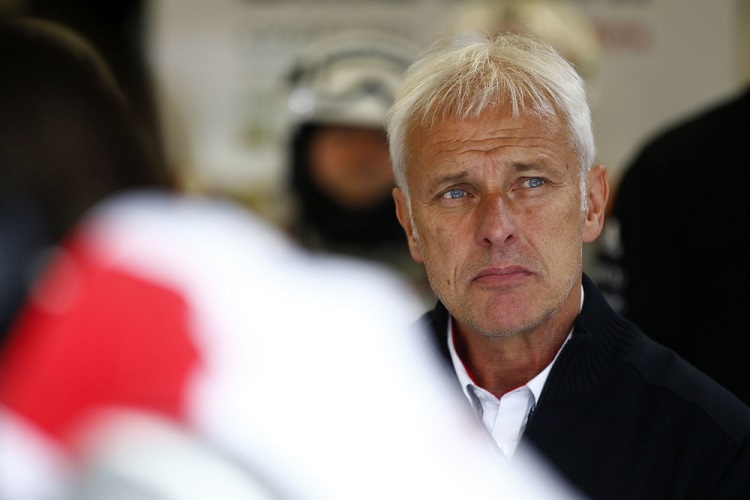 Matthias Müller: Hier beim Besuch der 24 Stunden von Le Mans im Juni