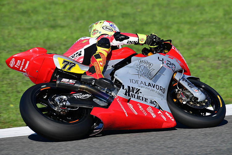Moto2-Test in Jerez: Domi Aegerter auf der MV Agusta