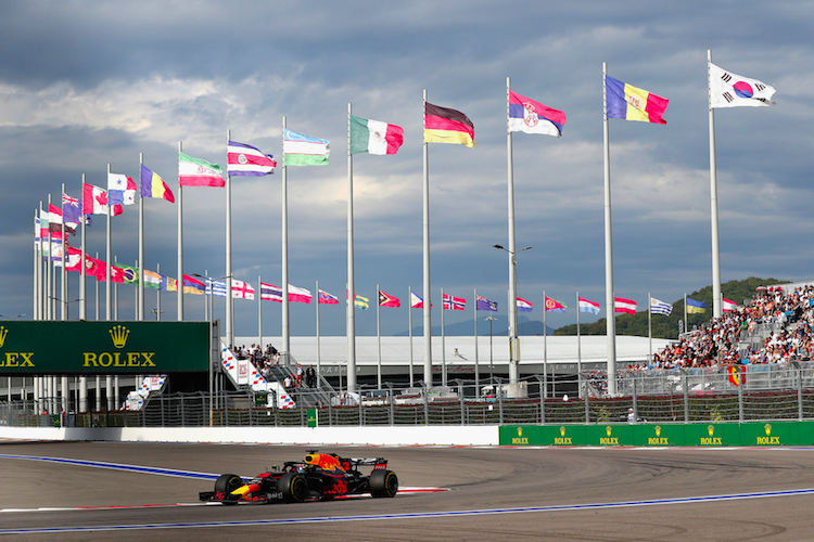 Die Formel 1 zeigt Flagge: Grüsse aus Sotschi
