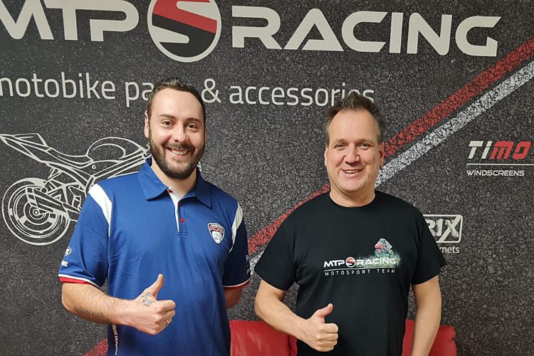 David Datzer im Penz13-Shirt und Willi Pötscher von MTP-Racing