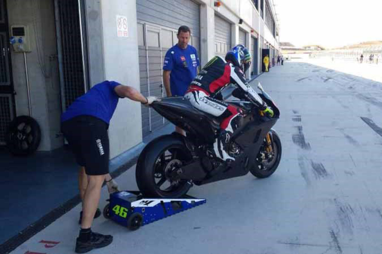 Betreut von der Rossi-Crew: Broc Parkes in Aragón auf der M1-Yamaha