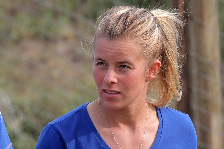 Die aktuelle WM-Dritte, Larissa Papenmeier, verfolgte die Rennen im Talkessel aufmerksam